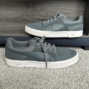 PUMA CRey Sd Lace Up ‎ Mens Blue Grey Sneakers Casual Shoes 385581-03 Size 14